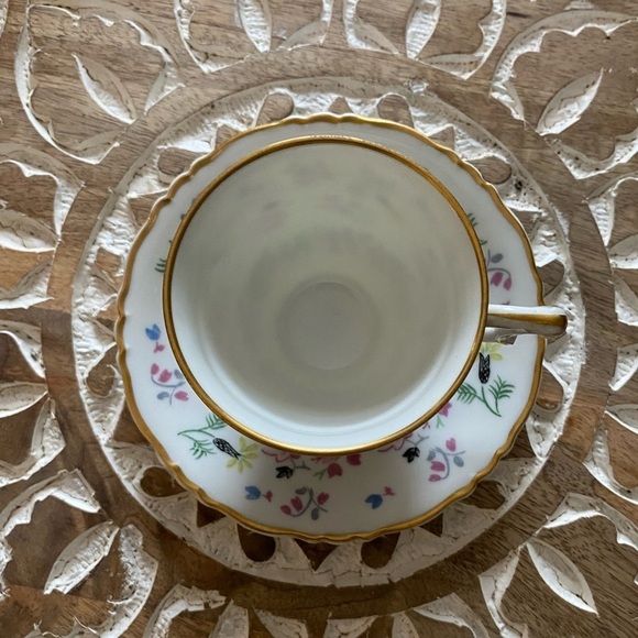 HAVILAND LIMOGES FRANCE BLUE BELL Cup & Saucer Sets X3 - Picture 6 of 12